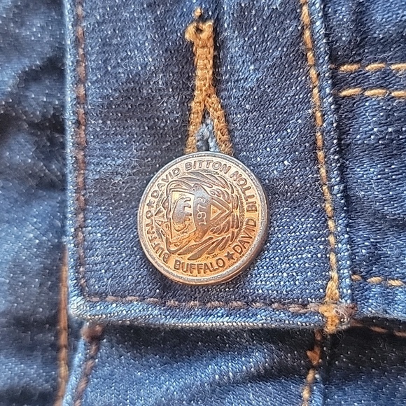 Buffalo Jeans Sz 28. Felow Mid Rise/ Stretch Flare. 29" Long, measures in Photo - Picture 8 of 13